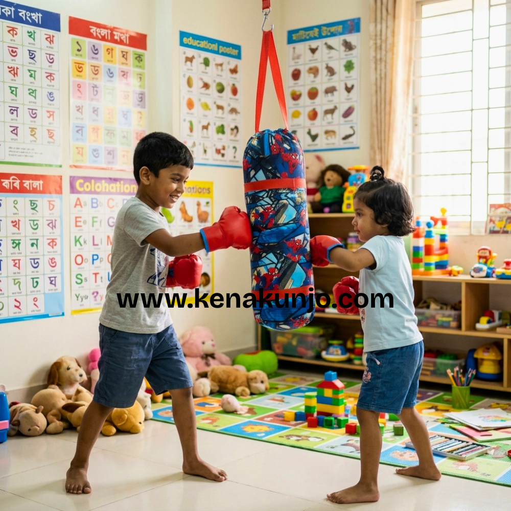 কিডস্ পান্চিং টয় ২ জোড়া গ্লোভস সহ